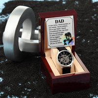 Load image into Gallery viewer, To My Father - Men&#39;s Openwork Watch
