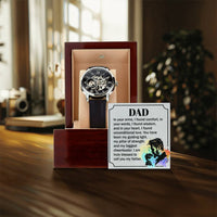 Load image into Gallery viewer, To My Father - Men&#39;s Openwork Watch
