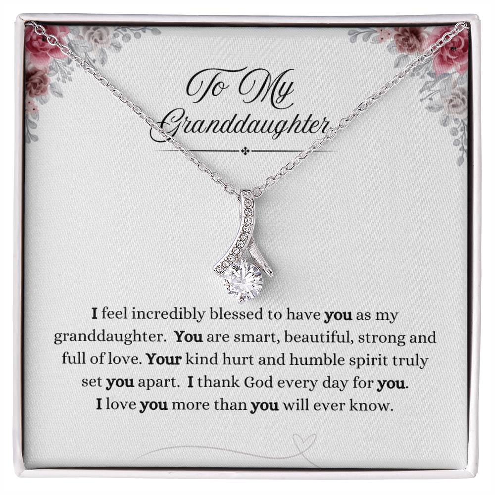 To My Granddaughter - Alluring Beauty Necklace