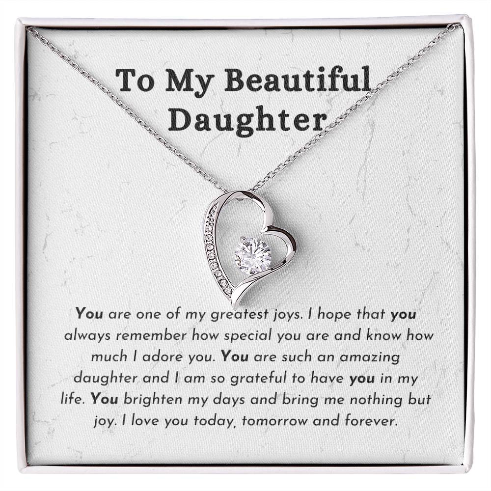 To My Daughter - Forever Love Necklace