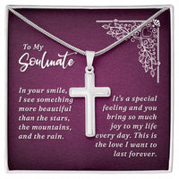 Load image into Gallery viewer, To My Wife - Stainless Cross Necklace
