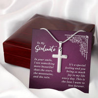 Load image into Gallery viewer, To My Wife - Stainless Cross Necklace
